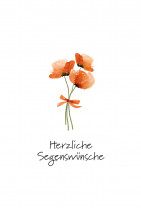 Geburtstagskarte - Herzliche Segenswünsche