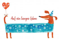 Geburtstagskarte - Auf ein langes Leben