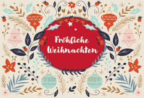 Weihnachtskarte - Fröhliche Weihnachten