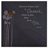 Schiefertafel "Donne a chaque ..."