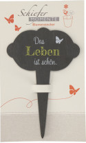 Schiefer-Blumenstecker Leben