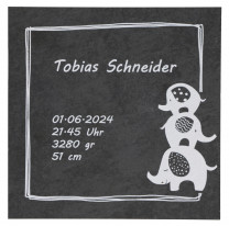 Schieferrelief zur Geburt