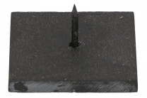 6er Set mit Schiefer-Mini-Leuchtern