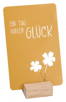 Metalltafel zum Aufstellen - Ein Tag voller Glück