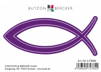 Autoaufkleber Fisch - violett
