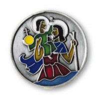 Metallplakette Christophorus
