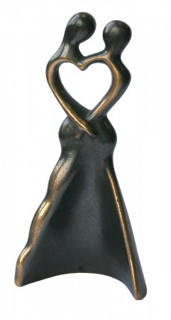Bronzefigur Liebespaar