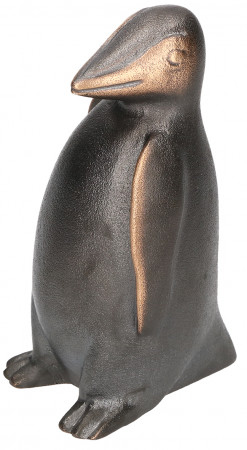 Bronzefigur Pinguin groß