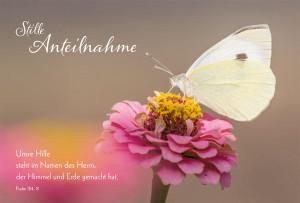 Doppelkarte Stille Anteilnahme