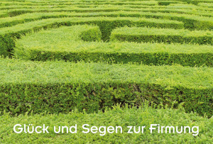 Doppelkarte Glück und Segen zur Firmung