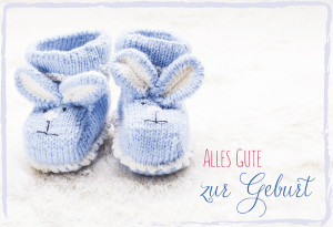 Glückwunschkarte Alles Gute zur Geburt