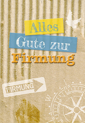 Glückwunschkarte Alles Gute zur Firmung