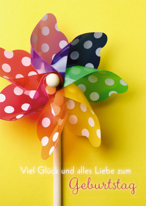 Glückwunschkarte Viel Glück und alles Gute zum Geburtstag