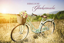 Glückwunschkarte zum Geburtstag Herzliche Glückwünsche