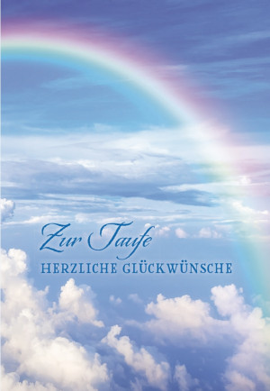 Glückwunchkarte Zur Taufe herzliche Glückwünsche