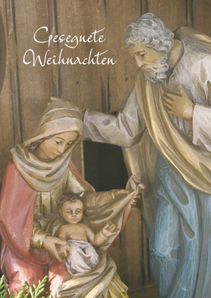 Glückwunschkarte Gesegnete Weihnachten