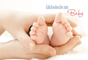 Glückwunschkarte Glückwünsche zum Baby