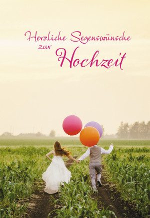 Glückwunschkarte Herzliche Segenswünsche zur Hochzeit