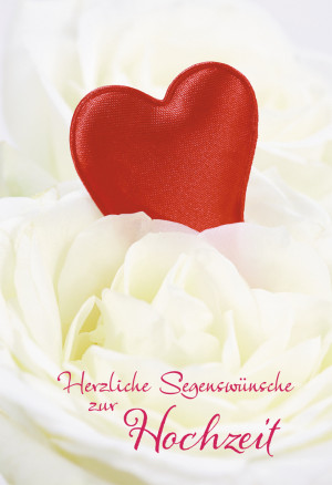 Glückwunschkarte Herzliche Segenswünsche zur Hochzeit