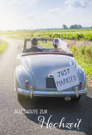 Glückwunschkarte Alles Gute zur Hochzeit
