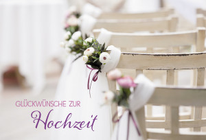 Glückwunschkarte Glückwünsche zur Hochzeit