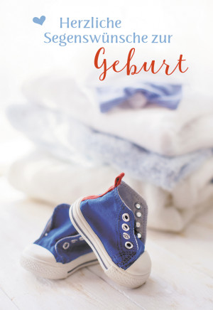 Glückwunschkarte Herzliche Segenswünsche zur Geburt