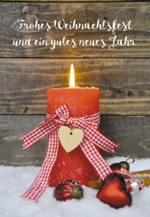 Glückwunschkarte Frohes Weihnachtsfest und ein gutes neues Jahr