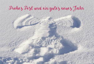 Glückwunschkarte Frohes Fest und ein gutes neues Jahr