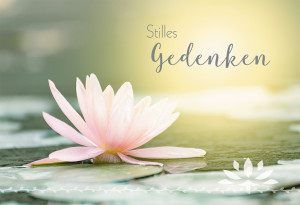Trauerkarte Stilles Gedenken