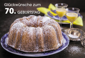 Glückwunschkarte Glückwünsche zum 70. Geburtstag