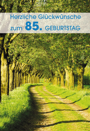 Glückwunschkarte Herzliche Glückwünsche zum 85. Geburtstag