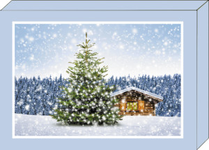 Grußkarten-Geschenkbox Weihnachten