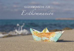 Glückwunschkarte Glückwünsche zur Erstkommunion
