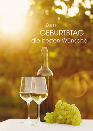 Glückwunschkarte Zum Geburtstag die besten Wünsche