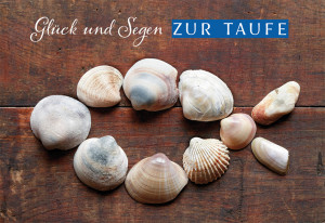 Glückwunschkarte Glück und Segen zur Taufe