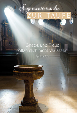 Glückwunschkarte Segenswünsche zur Taufe