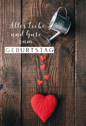 Glückwunschkarte Alles Liebe und Gute zum Geburtstag