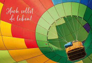 Glückwunschkarte zum Geburtstag Hoch sollst du leben!