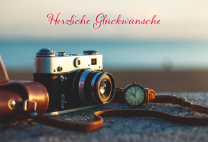 Glückwunschkarte zum Geburtstag Herzliche Glückwünsche
