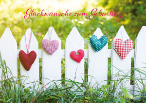 Glückwunschkarte Glückwünsche zum Geburtstag