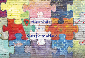 Glückwunschkarte Alles Gute zur Konfirmation