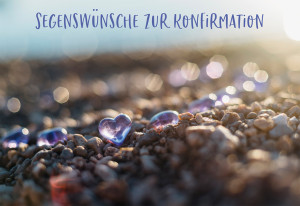 Glückwunschkarte Segenswünsche zur Konfirmation