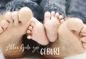 Glückwunschkarte Alles Gute zur Geburt