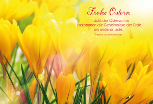 Glückwunschkarte Frohe Ostern