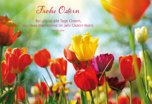 Glückwunschkarte Frohe Ostern