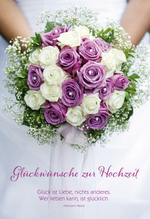 Glückwunschkarte Glückwünsche zur Hochzeit