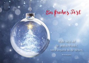 Glückwunschkarte - Ein frohes Fest