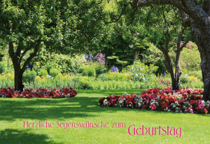 Glückwunschkarte - Herzliche Segenswünsche zum Geburtstag
