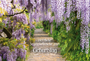 Glückwunschkarte - Herzliche Segenswünsche zum Geburtstag