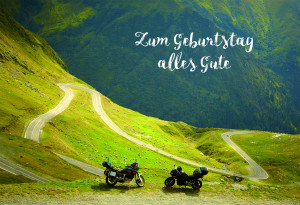 Glückwunschkarte - Zum Geburtstag alles Gute